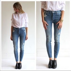 MOTHER The Stunner Ankle Fray Graffiti Girl. Sz 26